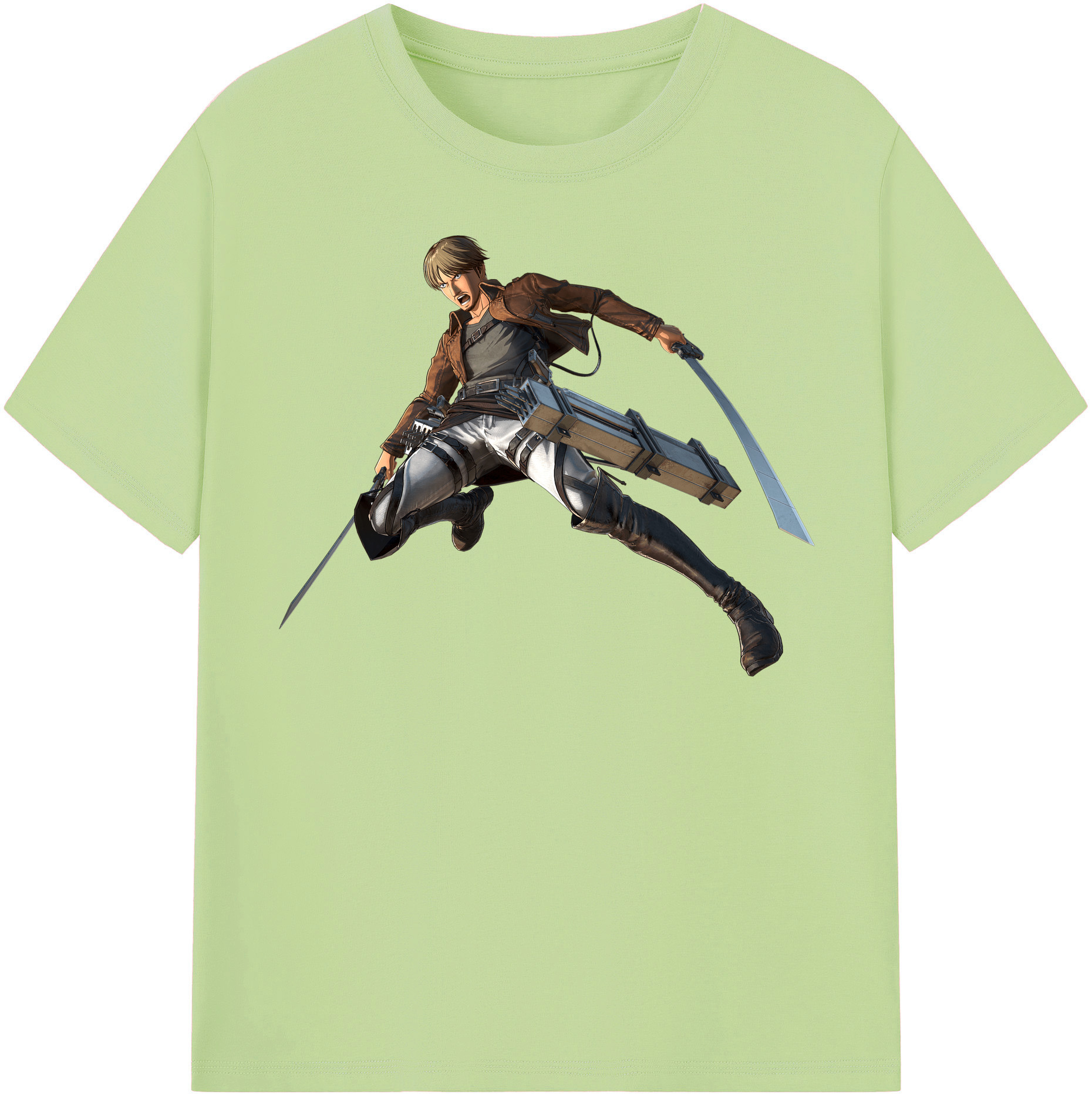 （画像用） 進撃の巨人 Attack on Titan 綿100％半袖Tシャツ（フロントプリント）